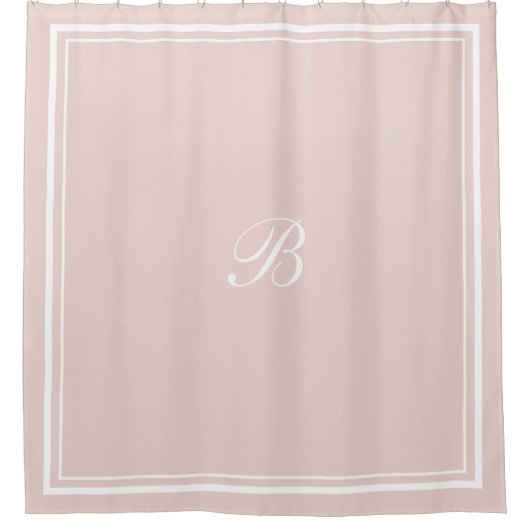 Rideaux De Douche LETTRE MONOGRAPHIQUE DE JEU DE BLANC Classique (Devant)