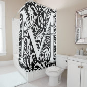 Rideaux De Douche LETTRE MONOMOBILE ALPHABET Floral M Classique (En situation)