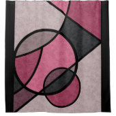 Rideaux De Douche Lever rose, abstrait (Devant)