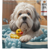 Rideaux De Douche Lhasa Apso Sloppy Sleepy Cute Funny (Devant)