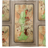 Rideaux De Douche L'hiver dans un cap vert par Alphonse Mucha (Devant)