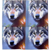 Rideaux De Douche L'Huile De Loup Peint L'Essence De La Beauté, (Devant)