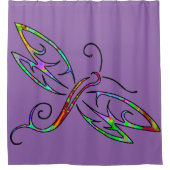 Rideaux De Douche libellule colorée (Devant)