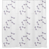 Rideaux de douche libellules en vol (Devant)