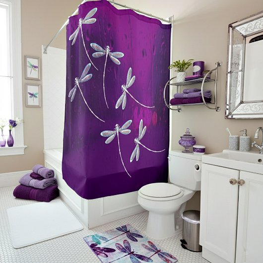 Rideaux De Douche Libellules sur l'eau