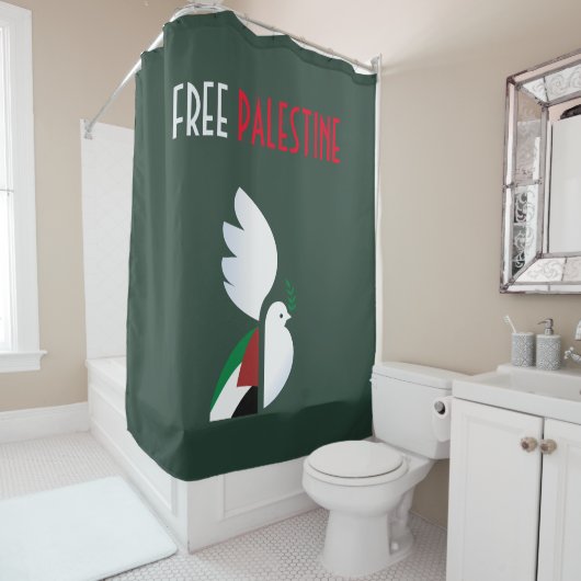 Rideaux De Douche Libérer la Palestine (En situation)