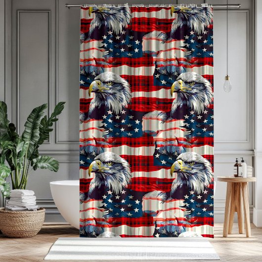Rideaux De Douche Liberty Soars Curtain Eagle Pride for Your Home