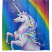 Rideaux De Douche Licorne avec Arc-en-Ciel (Devant)