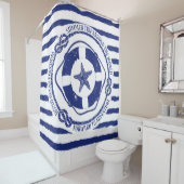 Rideaux De Douche Lifebuoy et étoiles de mer (En situation)