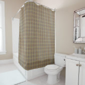 Rideaux De Douche Light Green Blue Tartan Plaid Shower Curtain (En situation)