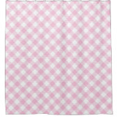Rideaux De Douche Light Pink Check Curtain Trendy and Minimal (Devant)