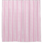 Rideaux De Douche Light Pink Plaid Curtain Stylish Bathroom Flair (Devant)