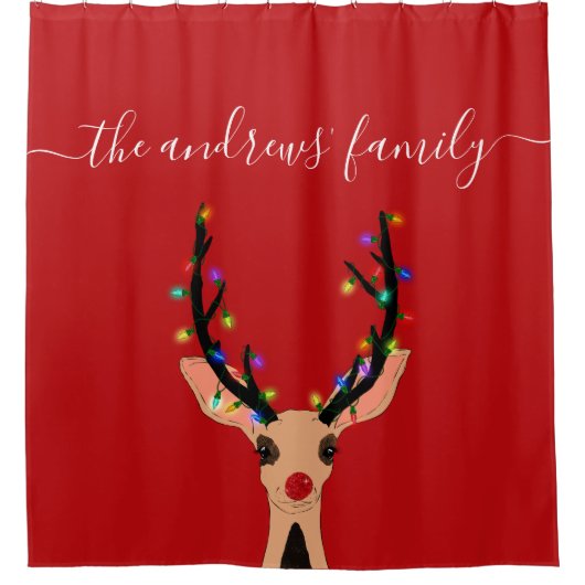 Rideaux De Douche Lights chrétiens de Cute (Devant)