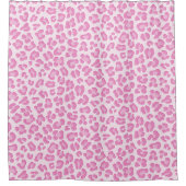 Rideaux De Douche Ligne Leopard Preppy rose (Devant)