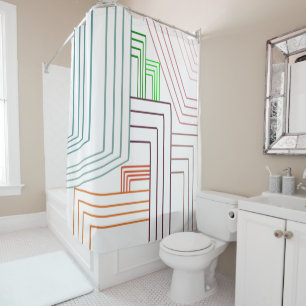 Rideaux De Douche Lignes Art Déco