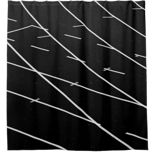 Rideaux De Douche Lignes blanches sur le terrain de piste (Devant)