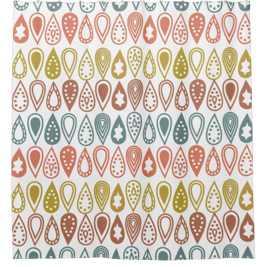 Rideaux De Douche Lignes Boho (Devant)