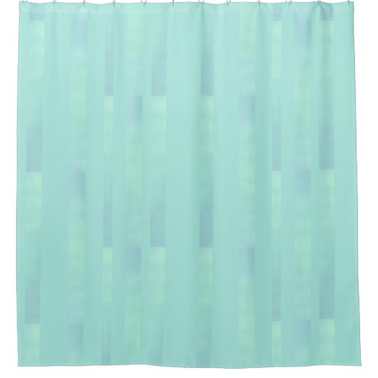 Rideaux De Douche Lignes de barres d'aquarelle turquoise turquoise (Devant)