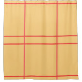 Rideaux De Douche Lignes géométriques jaune pêche (Devant)