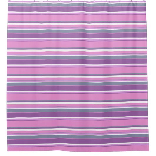 Rideaux De Douche Lilac rayures (Devant)
