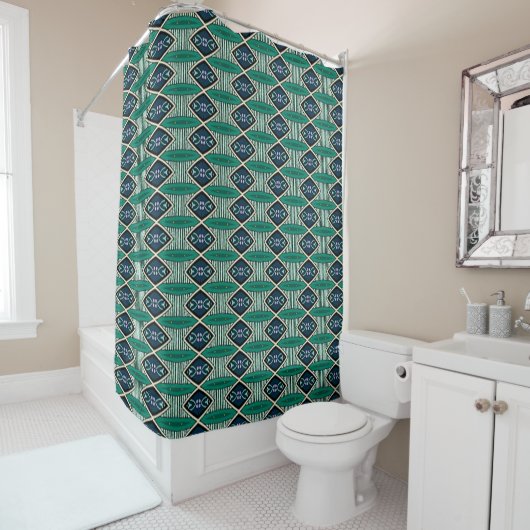 Rideaux De Douche Lilas & Lierre (En situation)