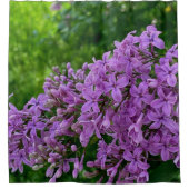 Rideaux De Douche Lilas violet romantique élégant violet photo flora (Devant)