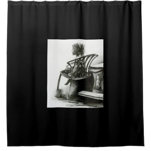 Rideaux De Douche L'imagination nourrit ma réalité (Devant)