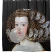 Rideaux De Douche L'infante Maria Teresa souffle une bulle de gomme (Devant)