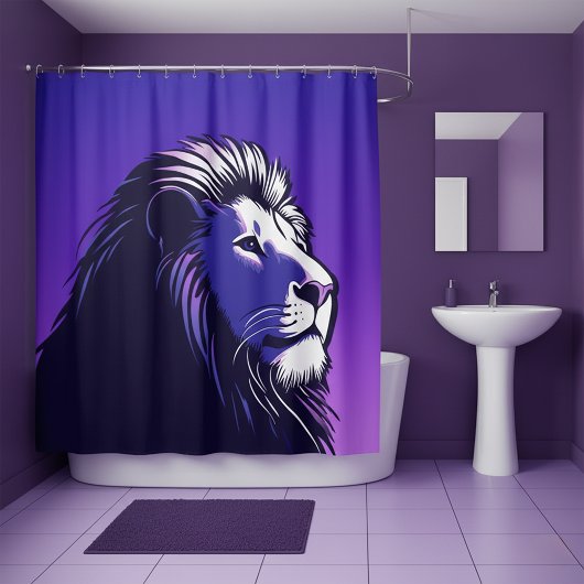 Rideaux De Douche Lion des années 80