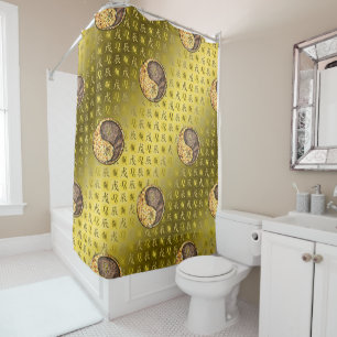 Rideaux De Douche Lion & Dragon de Terre