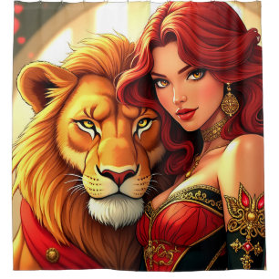 Rideaux De Douche Lion et Lady Art