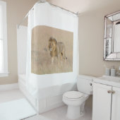 Rideaux De Douche Lion marchant (En situation)