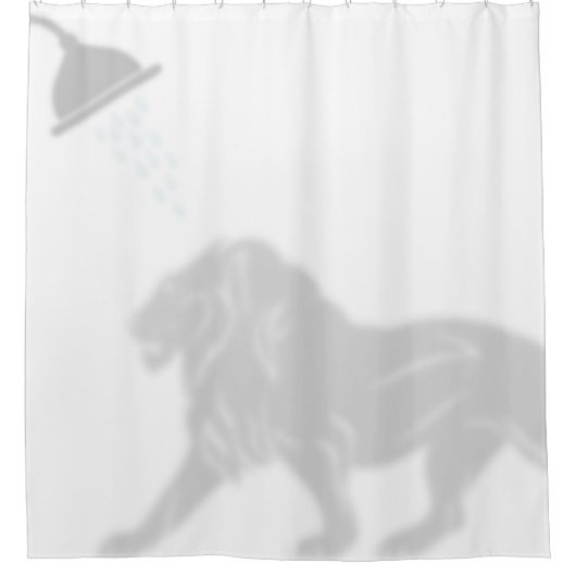 Rideaux De Douche Lion Shadow Silhouette Shadow Buddies Douche (Devant)
