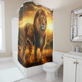Rideaux De Douche Lion Tiger (En situation)