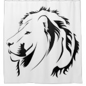 Rideaux De Douche Lion Tribal (Devant)