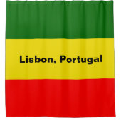 Rideaux De Douche Lisbonne, Portugal Drapeaux (Devant)