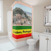 Rideaux De Douche Lisbonne, Portugal Skyline (En situation)