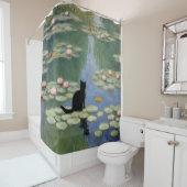 Rideaux De Douche Lits d'eau Monet Claw Pond de chat (En situation)