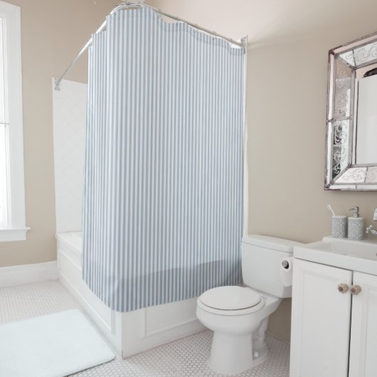 Rideaux De Douche Littoral Bleu Frais (En situation)