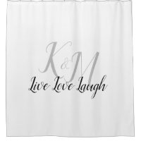 Live Love Laugh with Couple's Initials