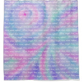 Rideaux De Douche Live rire amour rincer répéter sirène arc-en-ciel (Devant)