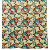 Rideaux De Douche Livres et chats (Devant)