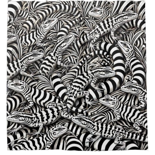 Rideaux De Douche Lizard Art (Devant)