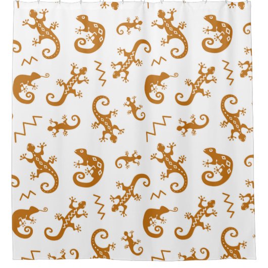 Rideaux De Douche Lizards et caméléons motif sans soudure (Devant)