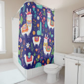 Rideaux De Douche Llama Fiesta (En situation)