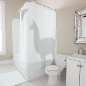 Rideaux De Douche Llama Shadow Silhouette Shadow Buddies Douche (En situation)