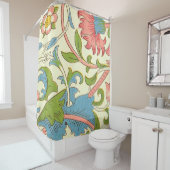 Rideaux De Douche Lodden Motif (1884) Par William Morris (En situation)