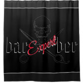 Rideaux De Douche logo barbier (Devant)