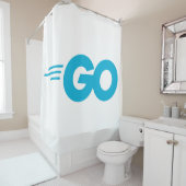 Rideaux De Douche Logo Golang (Go Programming Language) (En situation)