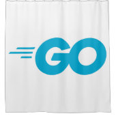 Rideaux De Douche Logo Golang (Go Programming Language) (Devant)